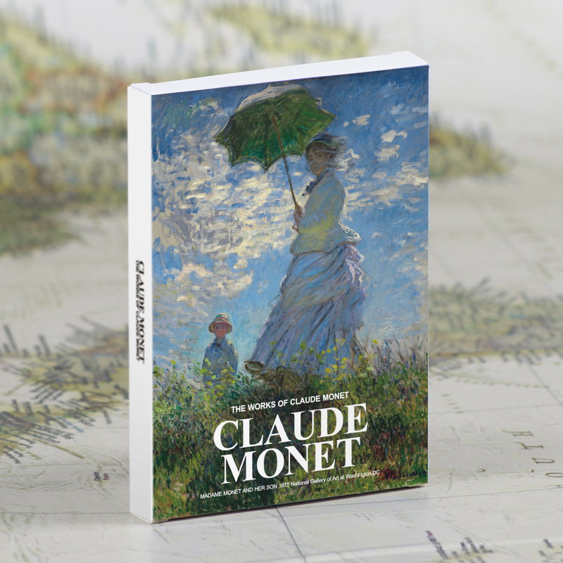 30 매/LOT Claude Monet 유화 엽서 빈티지 Claude Monet 그림 엽서/인사말 카드/위시 카드/패션 선물